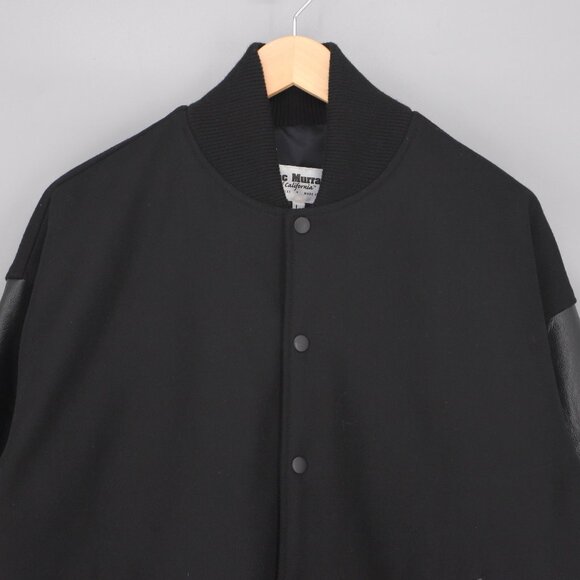 VINTAGE MAC MURRAY Universal Studios Varsity Jacket Wool Leather Size L - Picture 3 of 7